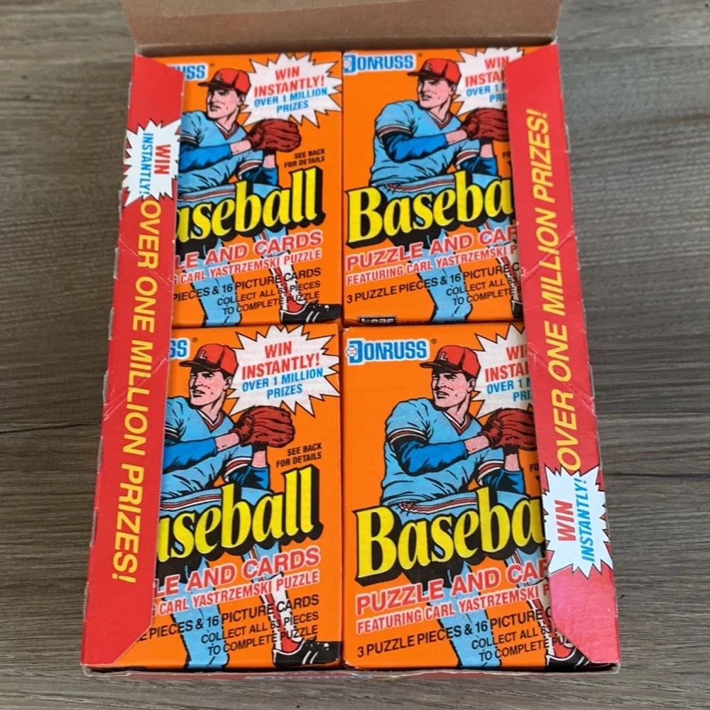1990 Leaf Donruss MLB Baseball Puzzle & Cards Box 36 Count Trading Card New